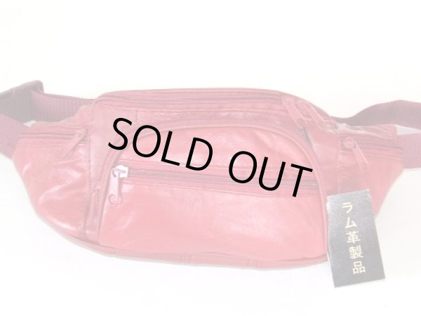 画像5: ソフトなラム革ウエストバッグ（６色有） (5)