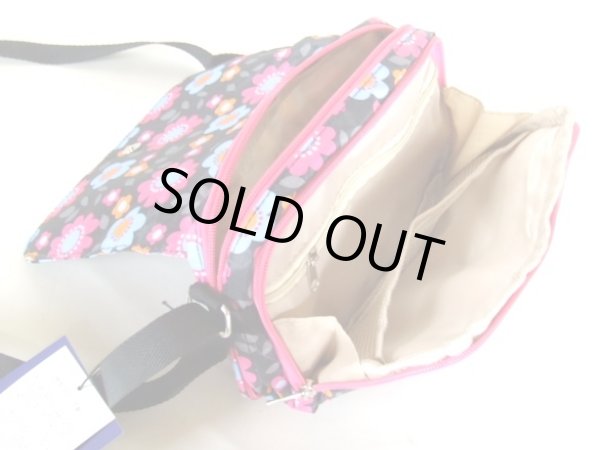 画像4: AMICA MODA拡幅機能フラワー柄ポシェット（３色有）【メール便ok】 (4)