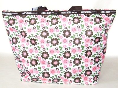 画像2: AMICA MODAフラワー柄大型トートバッグ（３色有）