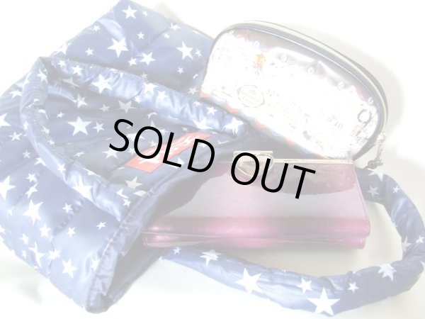 画像5: 【訳あり】エックスガール（X-GIRL）ｘアウトドアプロダクツ（OUTDOOR）コラボ　レディース中綿入りオシャレな小さめナイロン手提げバッグ紺【メール便ok】 (5)