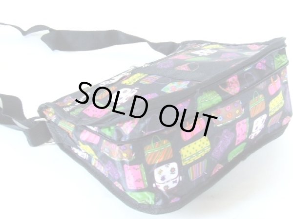 画像2: 拡幅機能バッグプリントショルダーバッグ（３色有）【メール便ok】 (2)