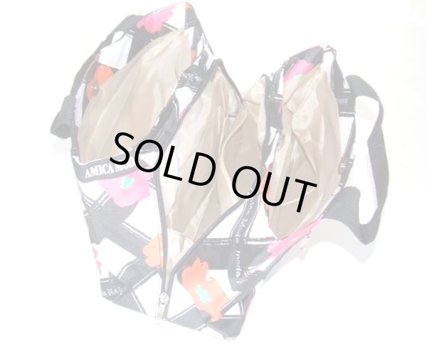 画像4: フラワーチェック手提げバッグ（２色有）【メール便ok】 (4)