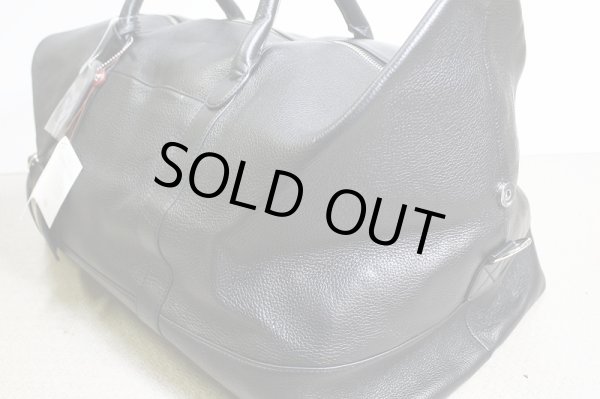 画像2: 【アウトレット】HAKU高級本革2WAYボストンバッグ黒 (2)