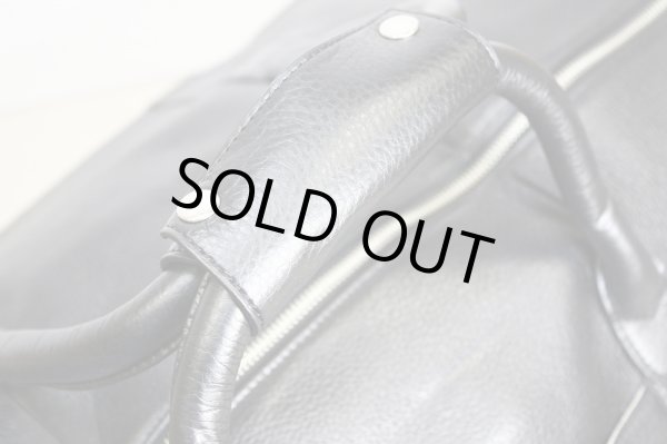 画像3: 【アウトレット】HAKU高級本革2WAYボストンバッグ黒 (3)