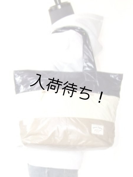 画像5: 【sale】中綿入り３色トートバッグＬ／ベージュ (5)