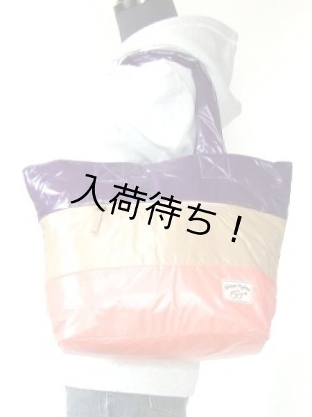 画像5: 中綿入り３色トートバッグＬ／ピンク【sale】 (5)