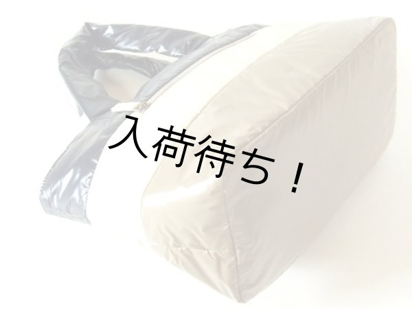 画像2: 中綿入り３色トートバッグＳ／ベージュ【sale】 (2)