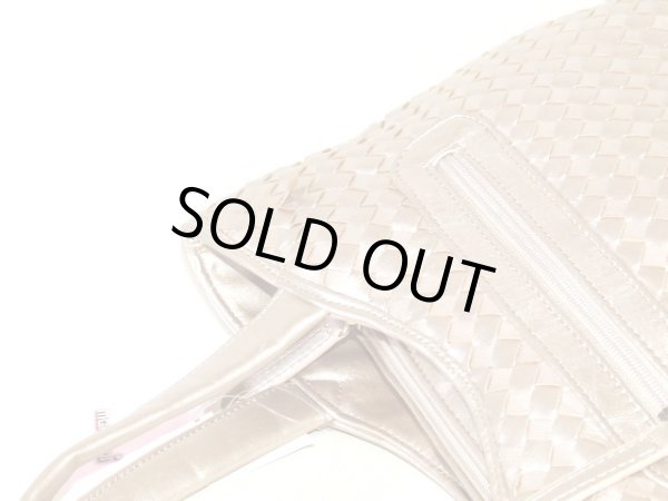 画像4: 【特売】siracusa羊革メッシュ高級ハンドバッグ (4)