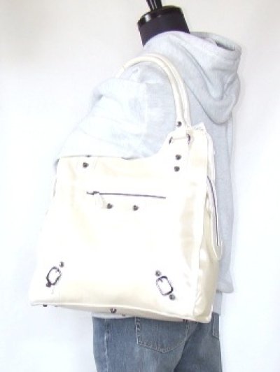 画像3: 【訳あり】BIOLINAパールカラー高級ハンドバッグ