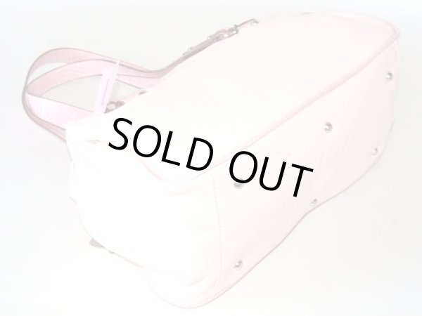 画像2: 【訳あり】HAKUライトピンクの高級手提げバッグ (2)