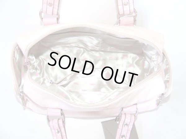 画像4: 【訳あり】HAKUライトピンクの高級手提げバッグ (4)