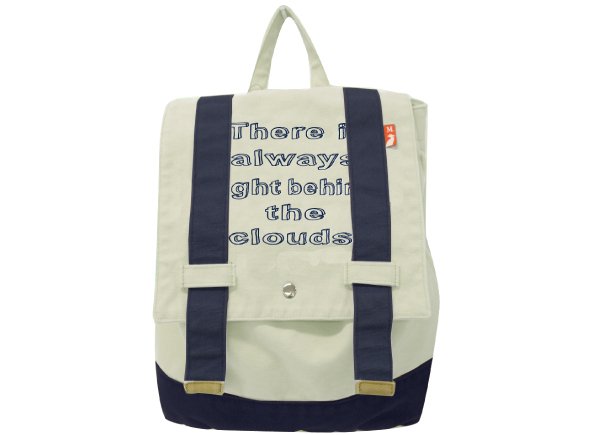 画像3: ＜訳あり＞＜値下げ＞ウォッシュキャンバス英字プリントリュックサック（４色有） (3)