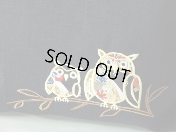 画像4: 親子ふくろう刺繍手提げバッグ（２色有）【メール便ok】 (4)