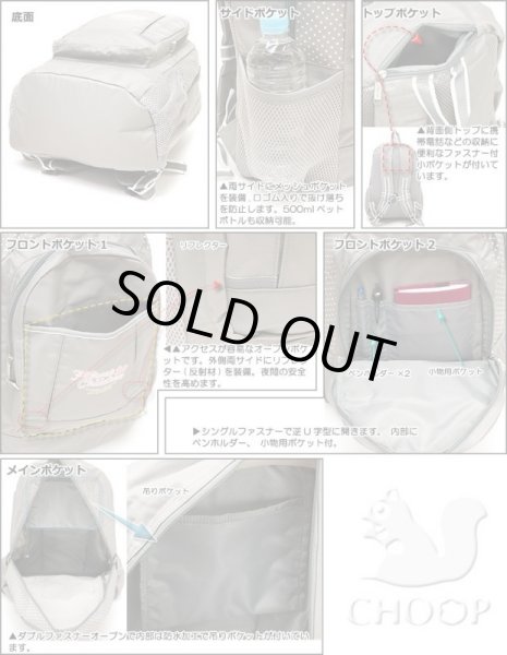 画像3: 【sale】CHOOP ９ポケット水玉ディパックＬ（４色有） (3)