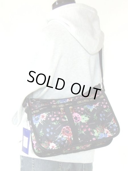画像5: 拡幅機能フラワープリントショルダーバッグ【メール便ok】 (5)