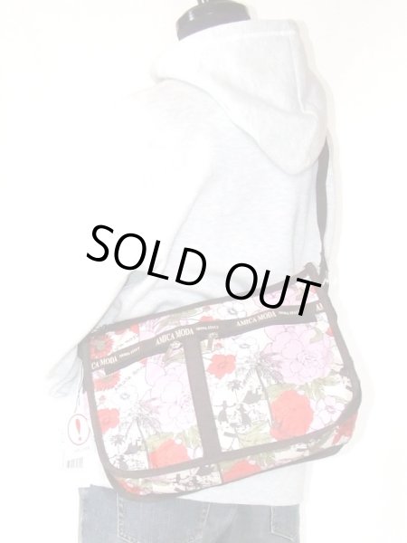 画像5: 【メール便ok】拡幅機能ハワイアン花柄ショルダーバッグ (5)
