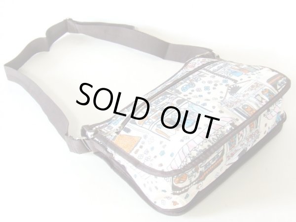 画像2: 【メール便ok】拡幅機能ブティック柄ショルダーバッグ (2)