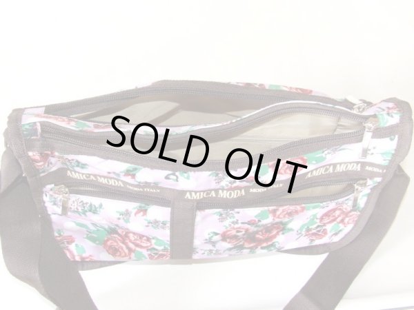 画像4: 【メール便ok】拡幅機能ローズ＆水玉柄ショルダーバッグ (4)