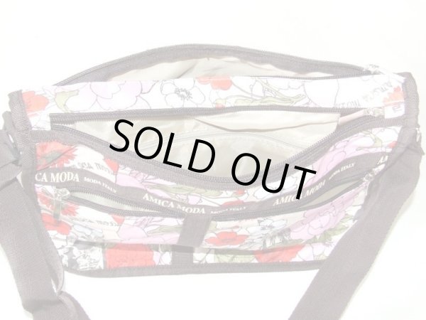 画像4: 【メール便ok】拡幅機能ハワイアン花柄ショルダーバッグ (4)