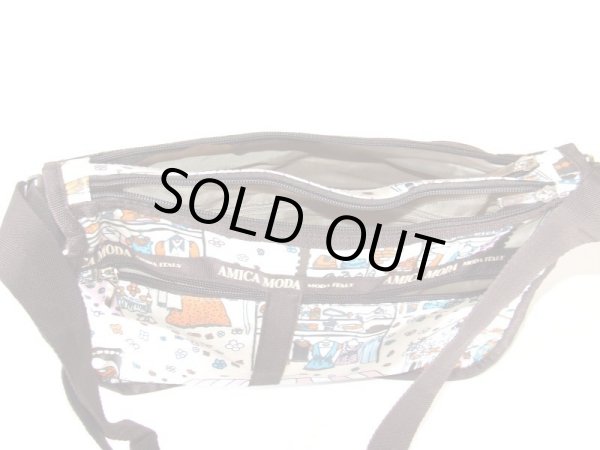 画像4: 【メール便ok】拡幅機能ブティック柄ショルダーバッグ (4)