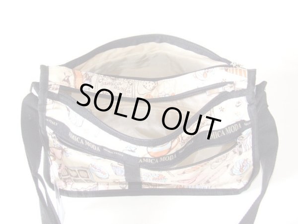 画像4: 【メール便ok】拡幅機能スイーツ柄ショルダーバッグ (4)