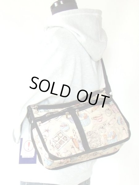 画像5: 【メール便ok】拡幅機能スイーツ柄ショルダーバッグ (5)