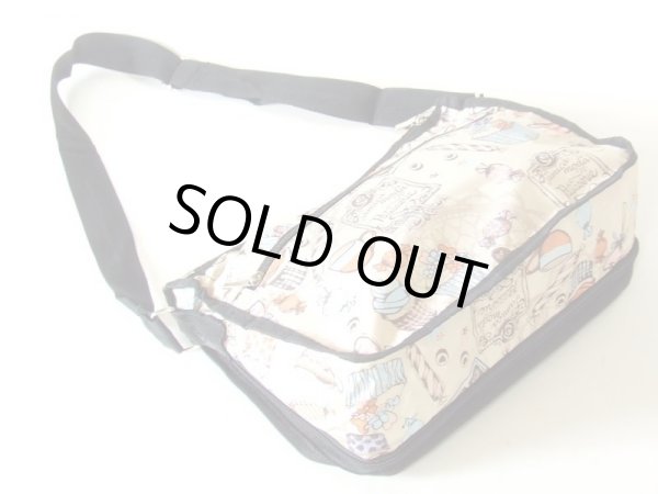 画像2: 【メール便ok】拡幅機能スイーツ柄ショルダーバッグ (2)