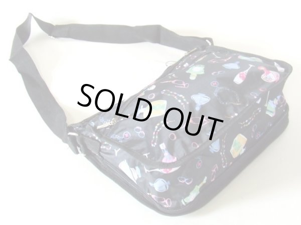 画像2: 【メール便ok】拡幅機能ファッション小物柄ショルダーバッグ (2)