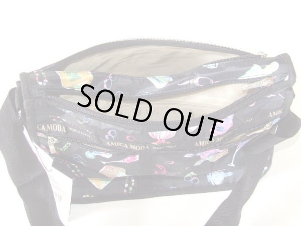 画像4: 【メール便ok】拡幅機能ファッション小物柄ショルダーバッグ (4)