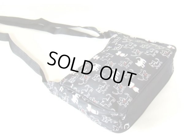 画像3: 【メール便ok】可愛い猫イラストショルダーバッグ（２色有） (3)