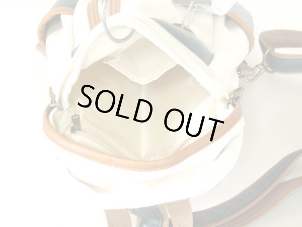 画像4: CUBICCORE帆布ｘ合皮ボディバッグ (4)