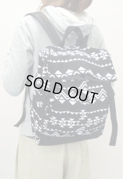 画像5: ヒョウ柄口折れベルトリュックサック (5)