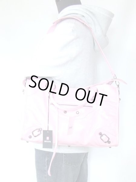 画像5: 【sale】BIOLINAパステルピンク2wayエナメルハンドバッグ (5)