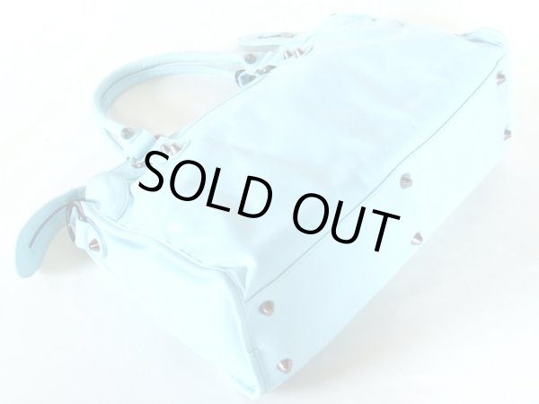 画像2: 【特売】BIOLINAパステルブルー2way合皮ハンドバッグ (2)