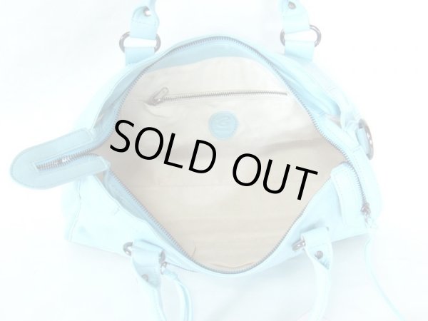 画像3: 【特売】BIOLINAパステルブルー2way合皮ハンドバッグ (3)