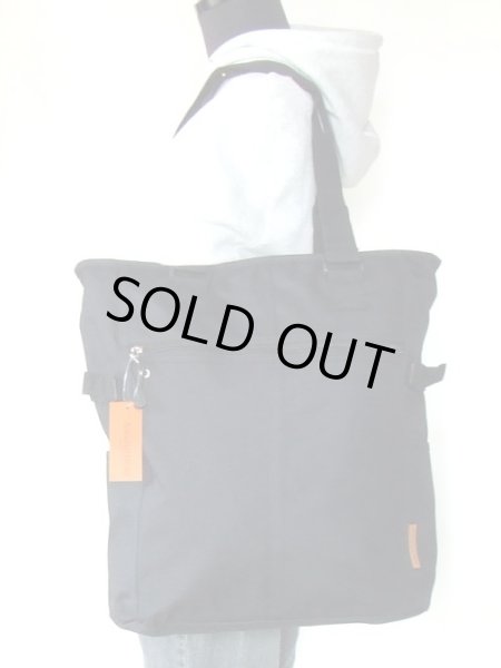 画像5: メンズ天ファスナー大きめ無地トートバッグ（２色有） (5)