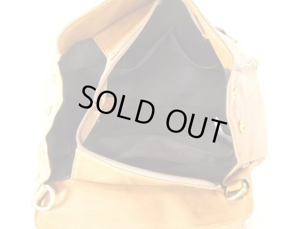 画像4: リュック＆ショルダー３ＷＡＹバッグ（キャメル） (4)