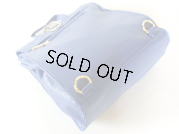 画像2: ＜訳あり＞レディースお洒落なブルー色のリュック＆ショルダー３ＷＡＹバッグ (2)