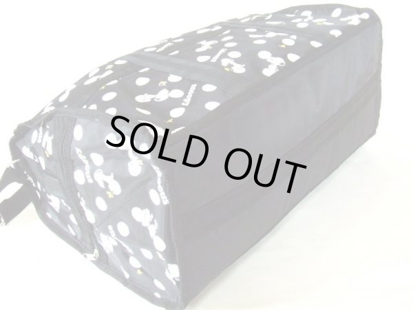 画像2: snoopyスヌーピー１２ポケ水玉柄2wayボストンバッグ (2)