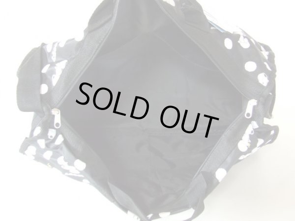 画像4: snoopyスヌーピー１２ポケ水玉柄2wayボストンバッグ (4)