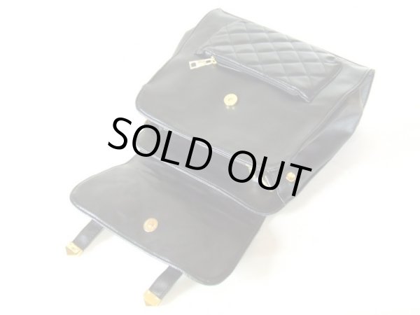 画像3: ＜訳あり＞＜値下げ＞リュック＆ショルダーキルトデザイン３ＷＡＹバッグ（黒） (3)