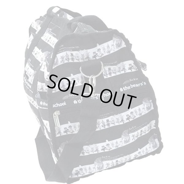 画像3: くまのがっこう１２ポケ2WAYボストンバッグ■モノクロ (3)