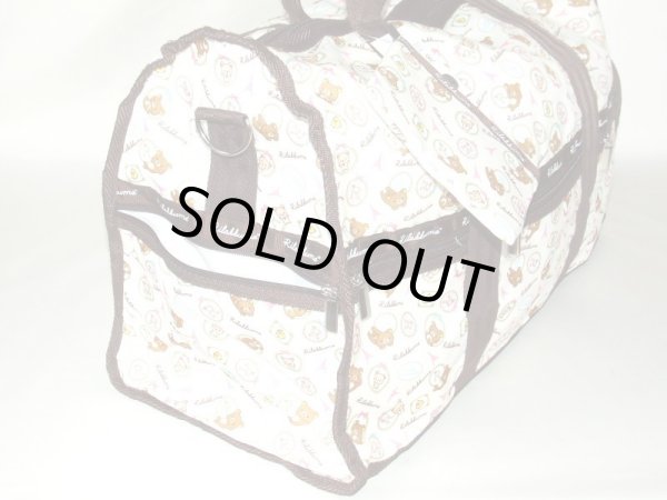 画像3: リラックマ１２ポケット2WAYトラベルボストンバッグ (3)