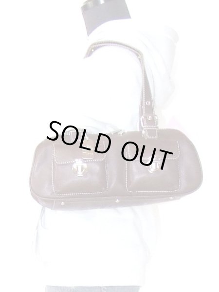 画像5: 【特売】刻印ロゴ入り高級ハンドバッグ (5)