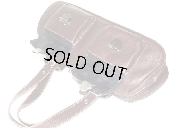 画像3: 【特売】刻印ロゴ入り高級ハンドバッグ (3)