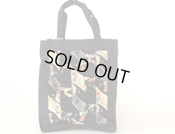 画像2: 和柄ちりめん手提げバッグ（３色有）【メール便ok】 (2)