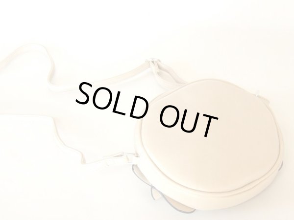 画像2: 【sale】リボン飾り付き合皮ポシェット丸型【メール便ok】 (2)