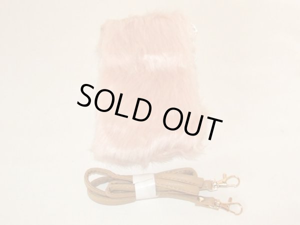 画像5: スマホフェイクファーポシェット（２色有）【メール便ok】 (5)