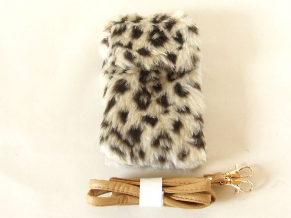 画像5: <値下げ><訳あり>豹柄フェイクファーポシェット(2色有) (5)