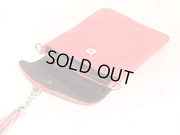 画像5: フリンジ付き合皮ポシェット（３色有）【メール便ok】 (5)